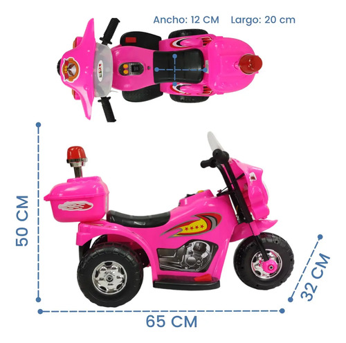 MOTO ELECTRICA NVO. MODELO ROSA · foto 3