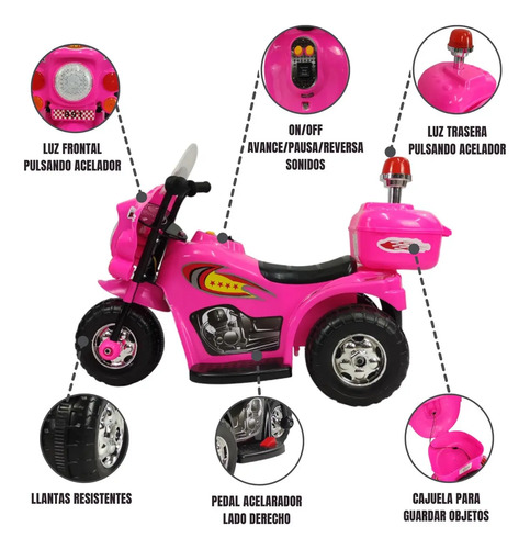 MOTO ELECTRICA NVO. MODELO ROSA · foto 4