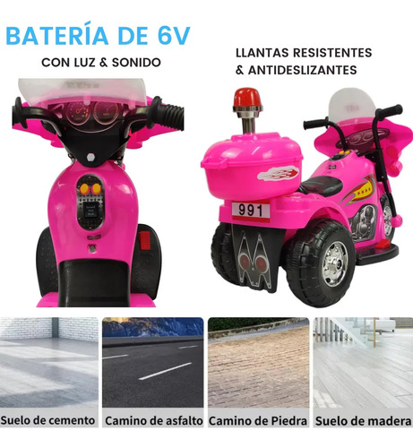 MOTO ELECTRICA NVO. MODELO ROSA · foto 5