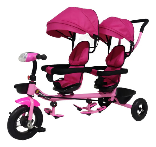 TRICICLO DOBLE NVO MODELO ROSA · foto 2