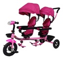 TRICICLO DOBLE NVO MODELO ROSA · foto 2