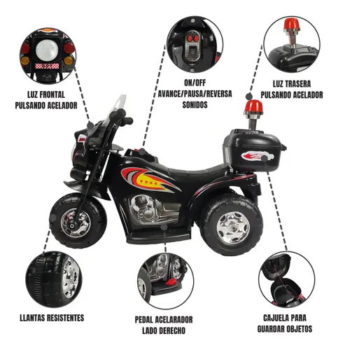 MOTO ELECTRICA NVO. MODELO NEGRO · foto 3