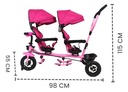 TRICICLO DOBLE NVO MODELO ROSA · foto 6