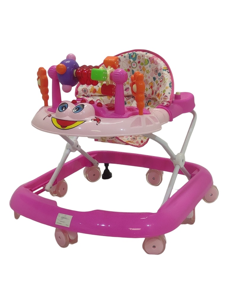 ANDADERA RANA LLANTA GEL ROSA