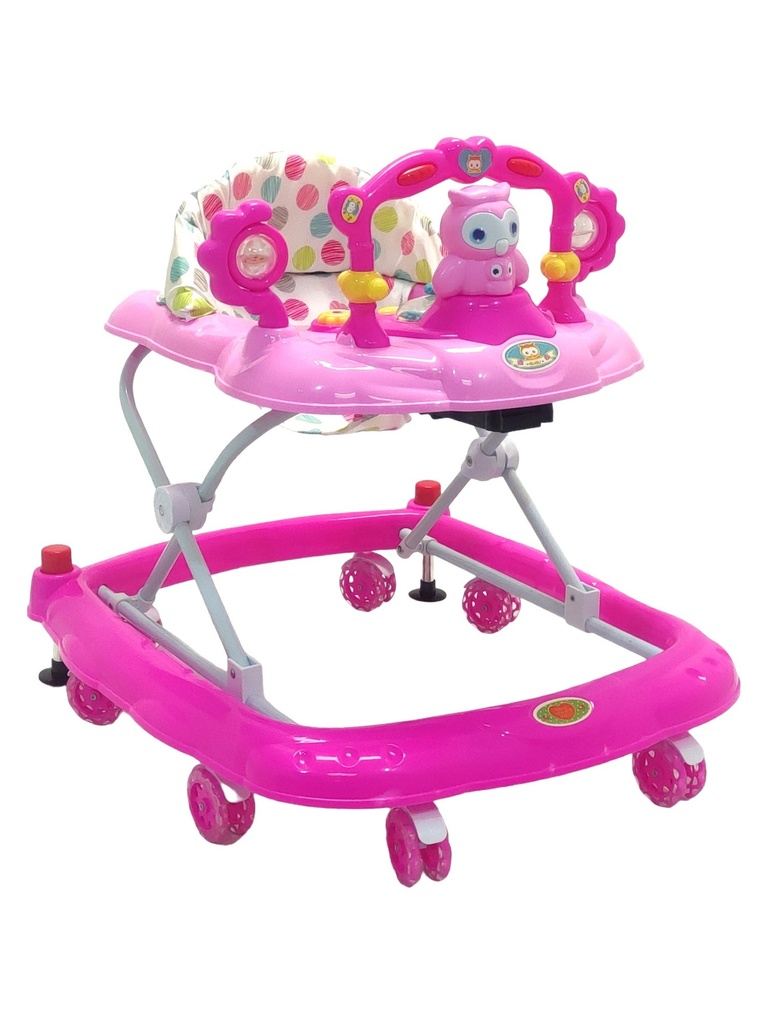 ANDADERA BUHO LLANTA GEL ROSA