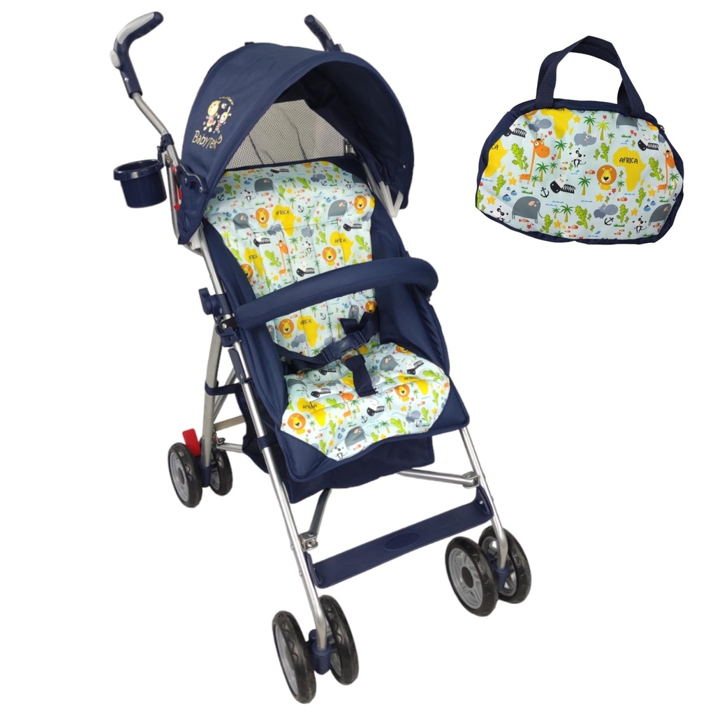 CARRIOLA PARA BEBE MOD. 502B AZUL