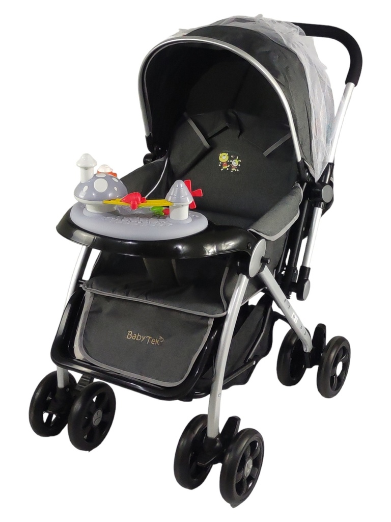 CARRIOLA REVERSIBLE TABLERO HONGO GRIS