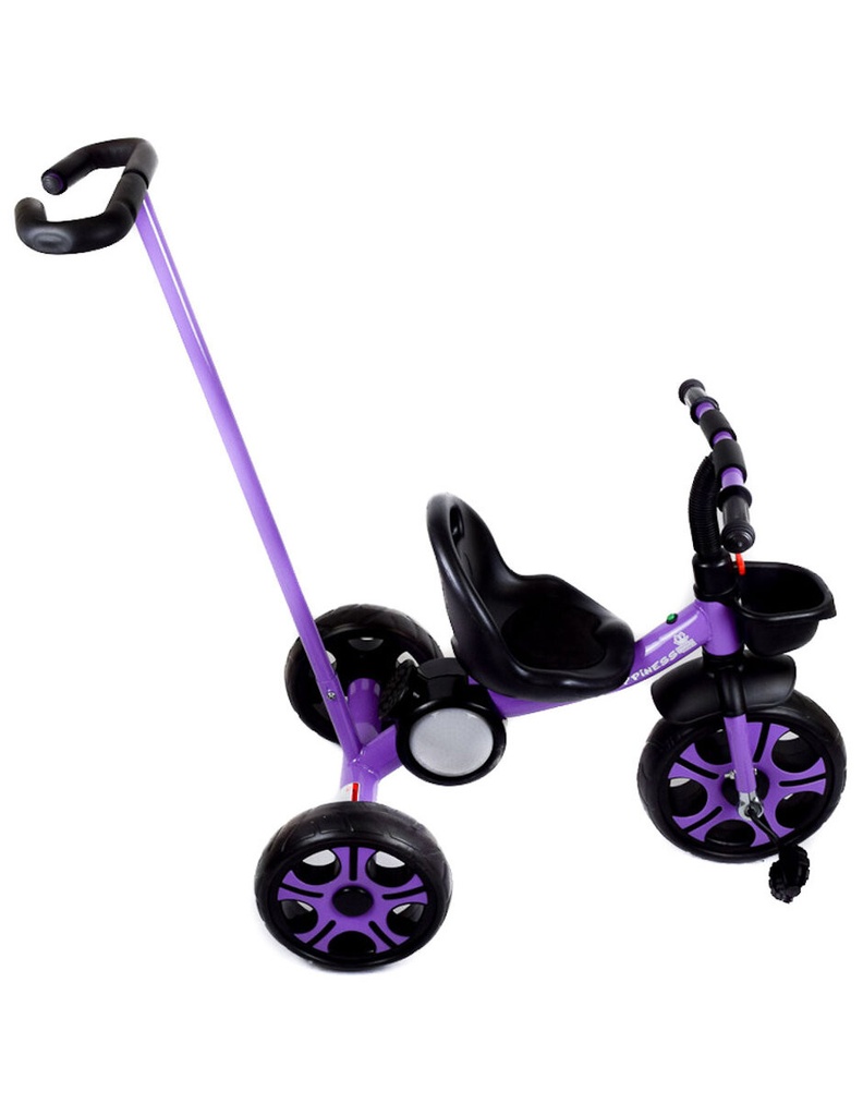 TRICICLO MOD.JET-050 CON BASTÓN MORADO