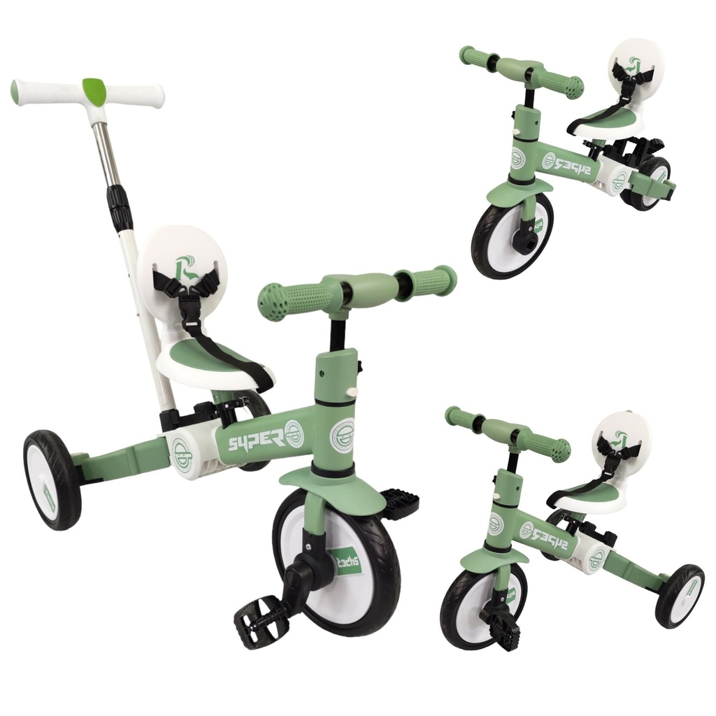 TRICICLO PLEGABLE NUEVO MODELO VERDE