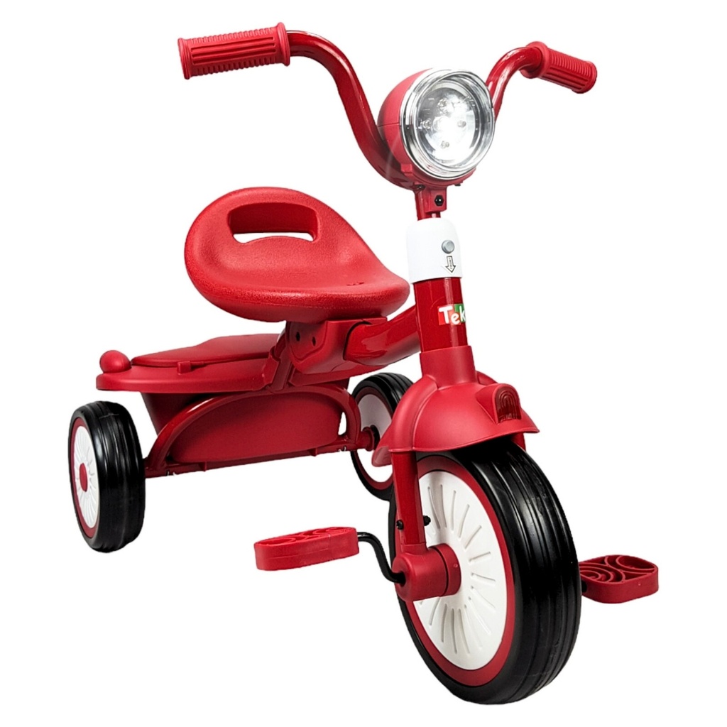 TEK-5028 Triciclo nuevo modelo ROJO