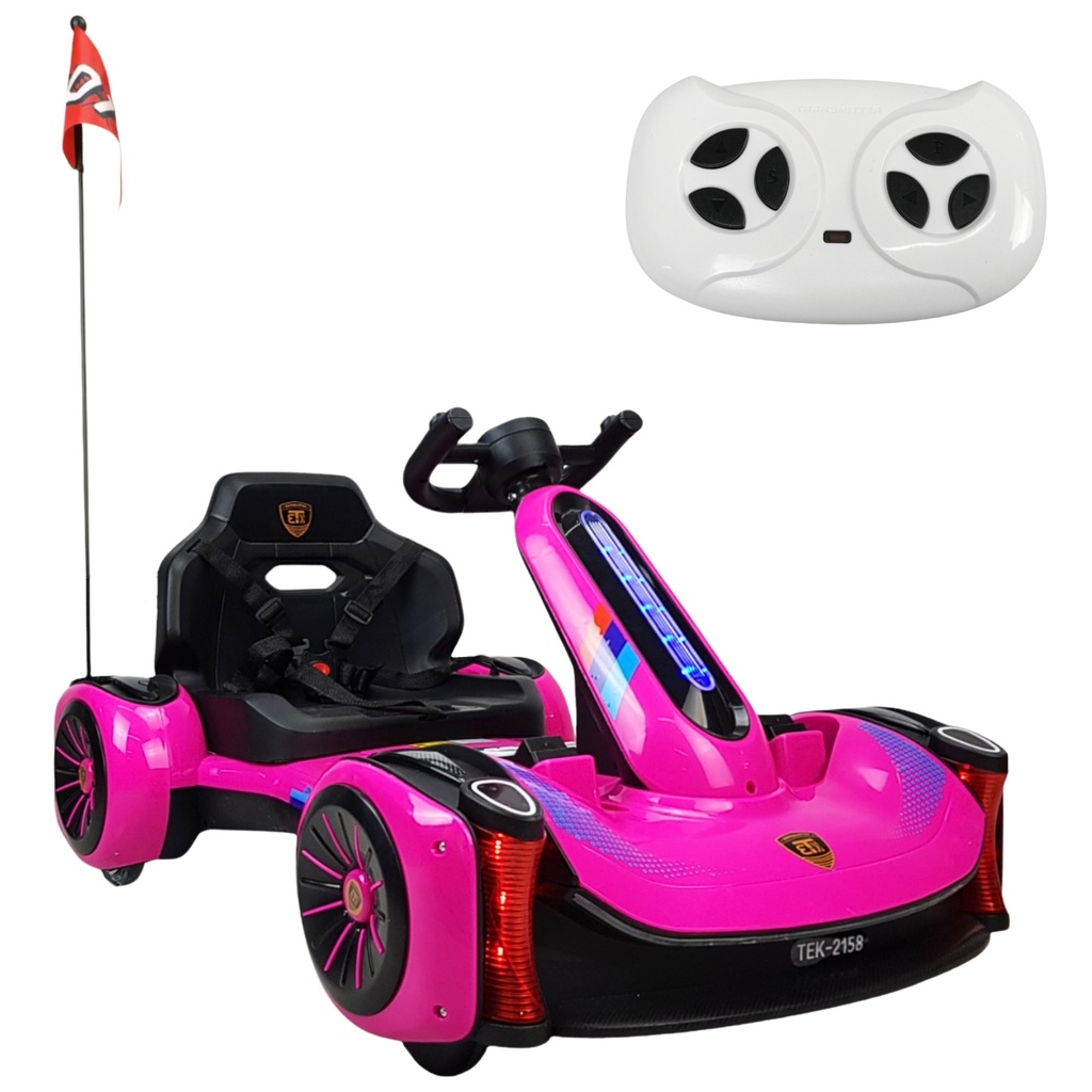 CARRO MONTABLE ELECTRICO TEK-2158 ROSA