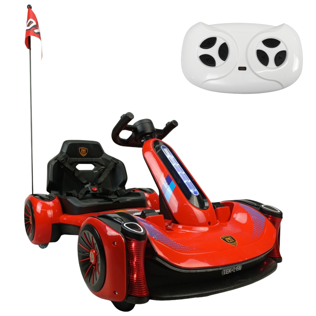 CARRO MONTABLE ELECTRICO TEK-2158 ROJO