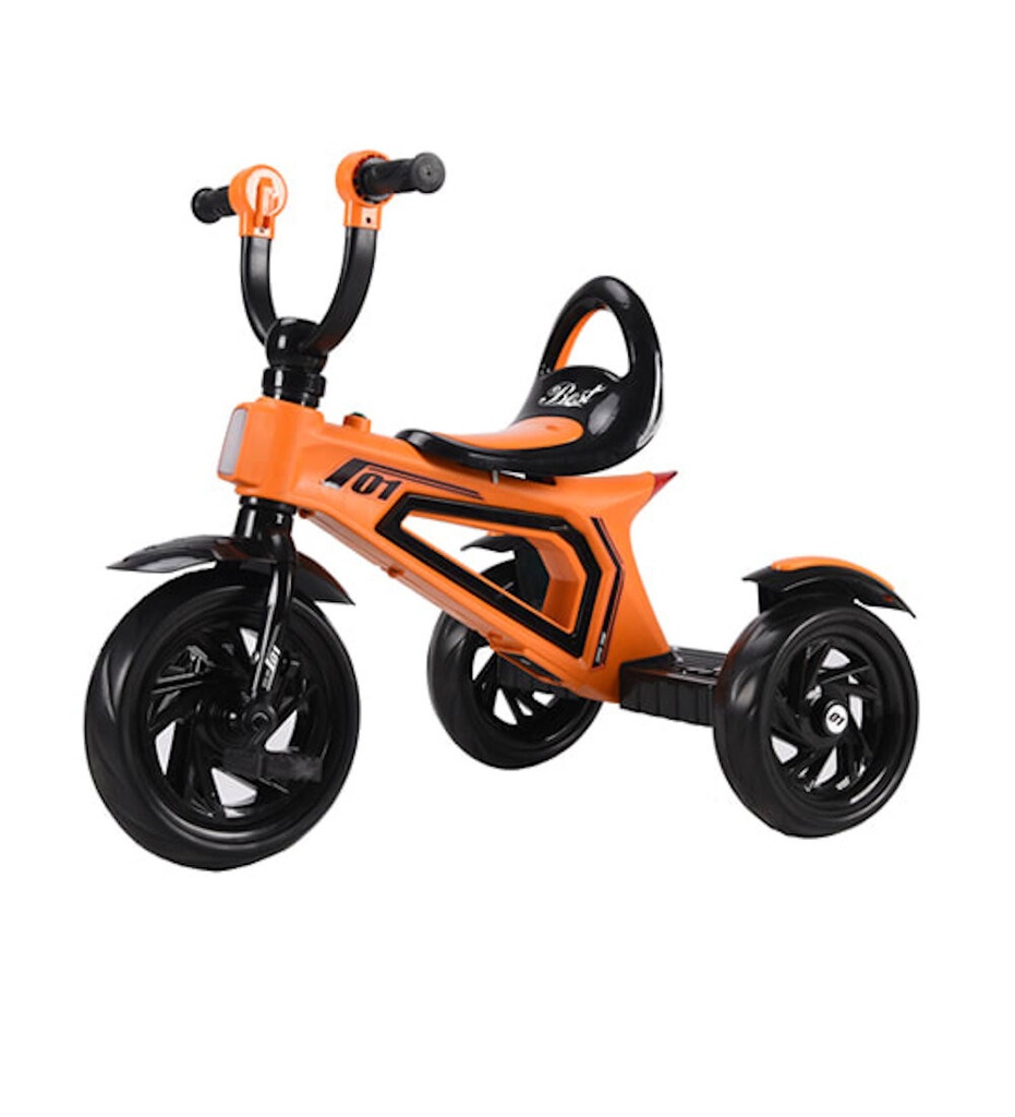 TRICICLO CON LUZ Y SONIDO NARANJA