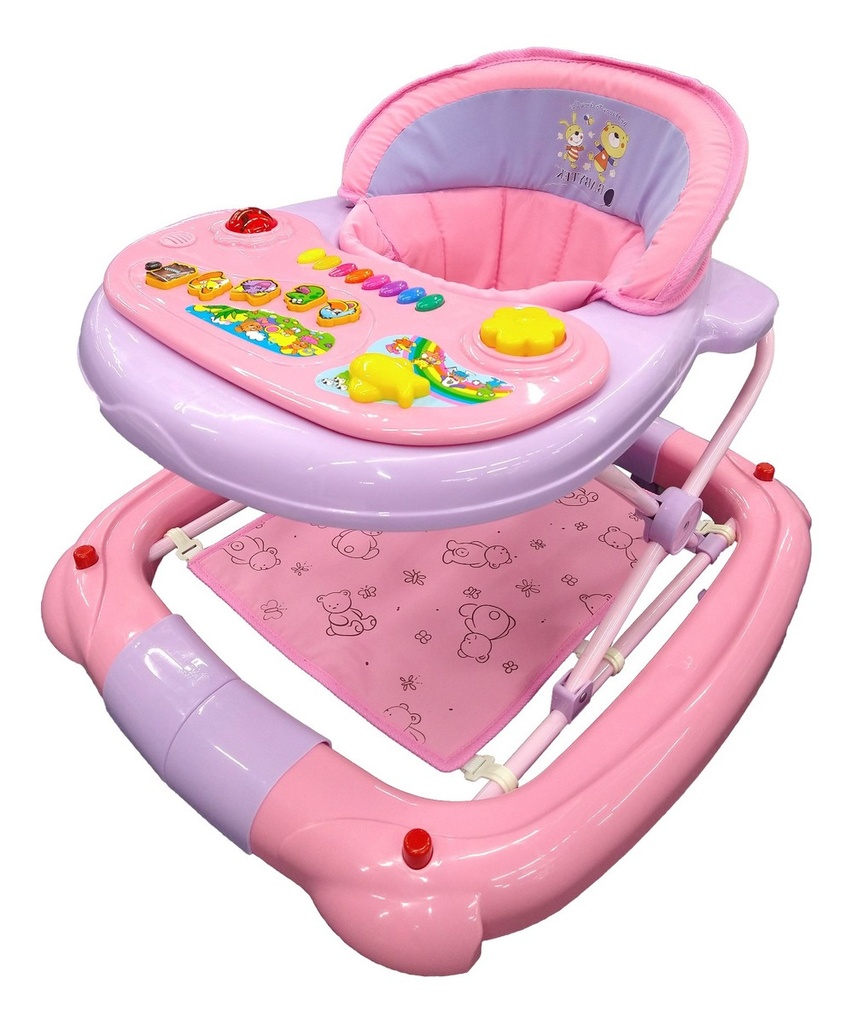 ANDADERA DE LUJO MOD. T-1079H2 (Animal) ROSA