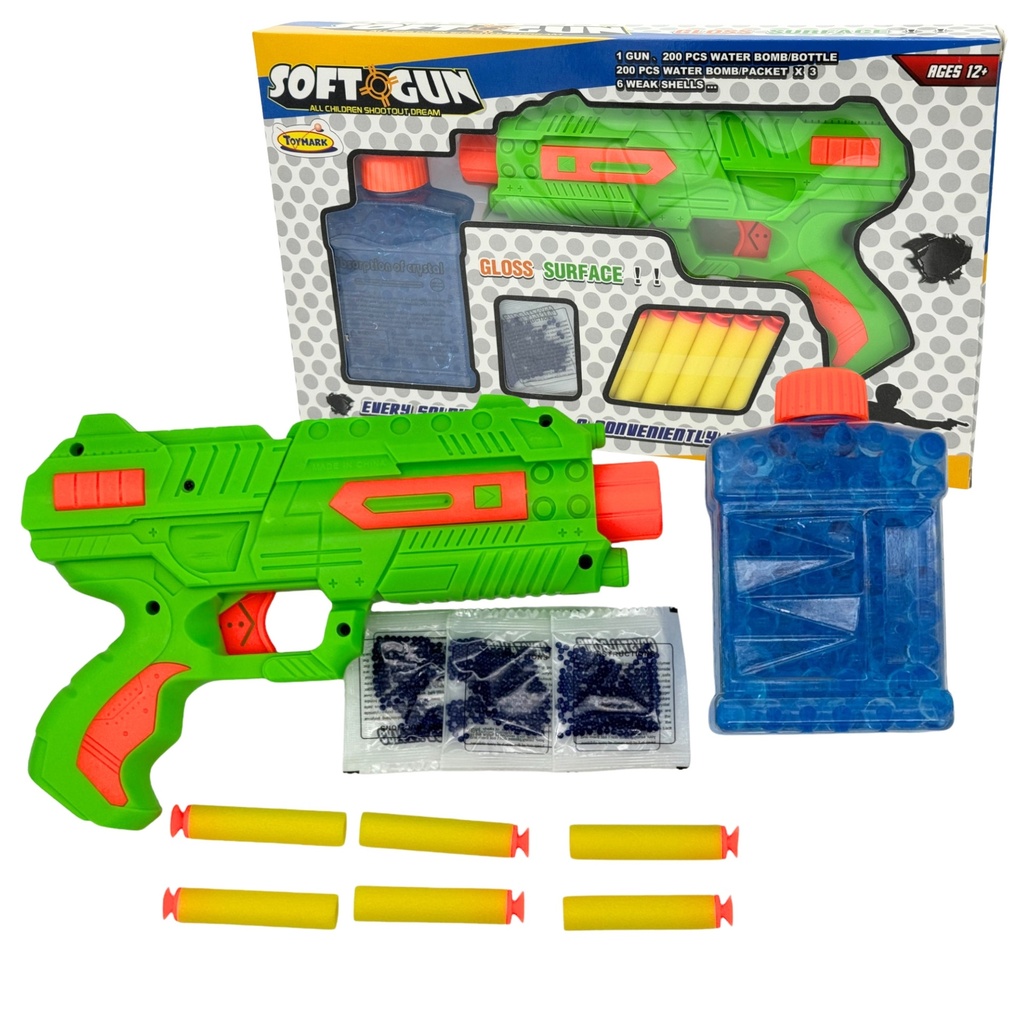 PISTOLA C/HIDROGEL EN CAJA VERDE