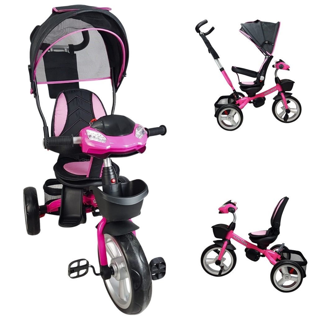 TRICICLO MUSICAL CON LUZ FUCSIA