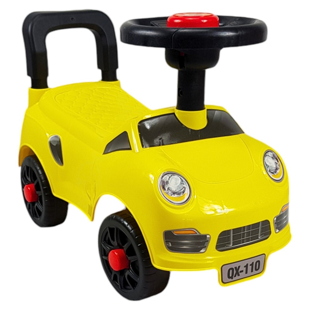 JUGUETE MONTABLE DE 4 RUEDAS AMARILLO