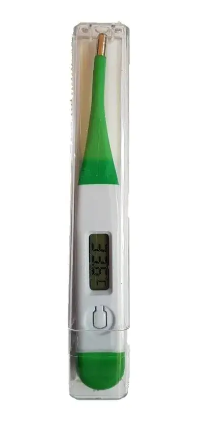 Termómetro digital de punta flexible VERDE
