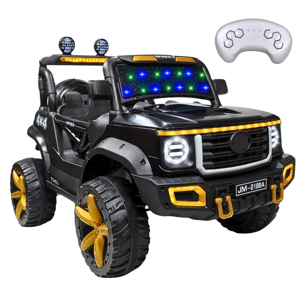 CARRO MONTBLE ELECTRICO CON CONTROL REMOTO NEGRO 