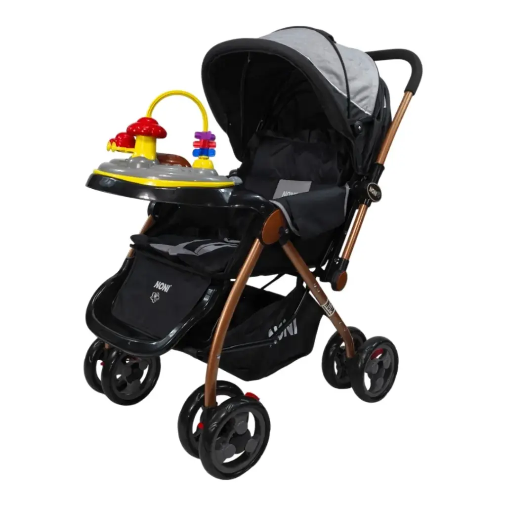 CARRIOLA PARA BEBE TAB. MUSICAL IS-555P NEGRO 