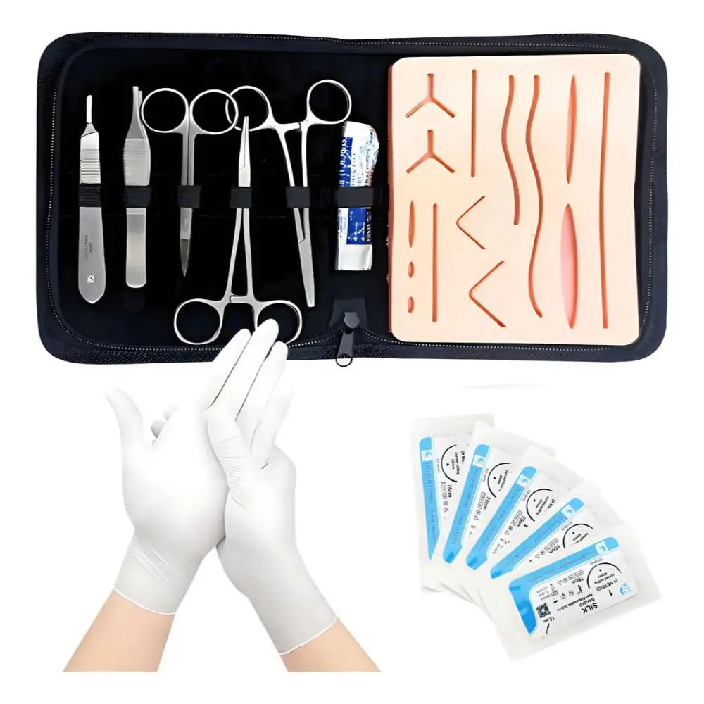 Kit De Práctica De Sutura Médica Guttek Pad-S 17 Pzs Médicos