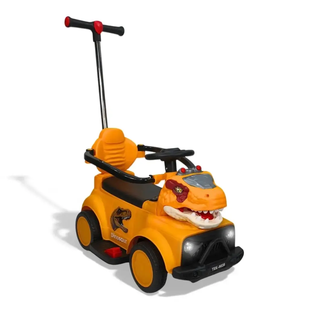 CARRO MONTABLE DINO TEK-6038 AMARILLO