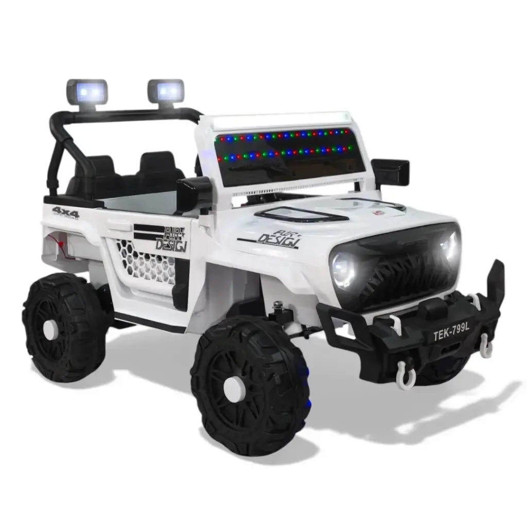 CARRO ELECTRICO JEEP TEK-799L BLANCO