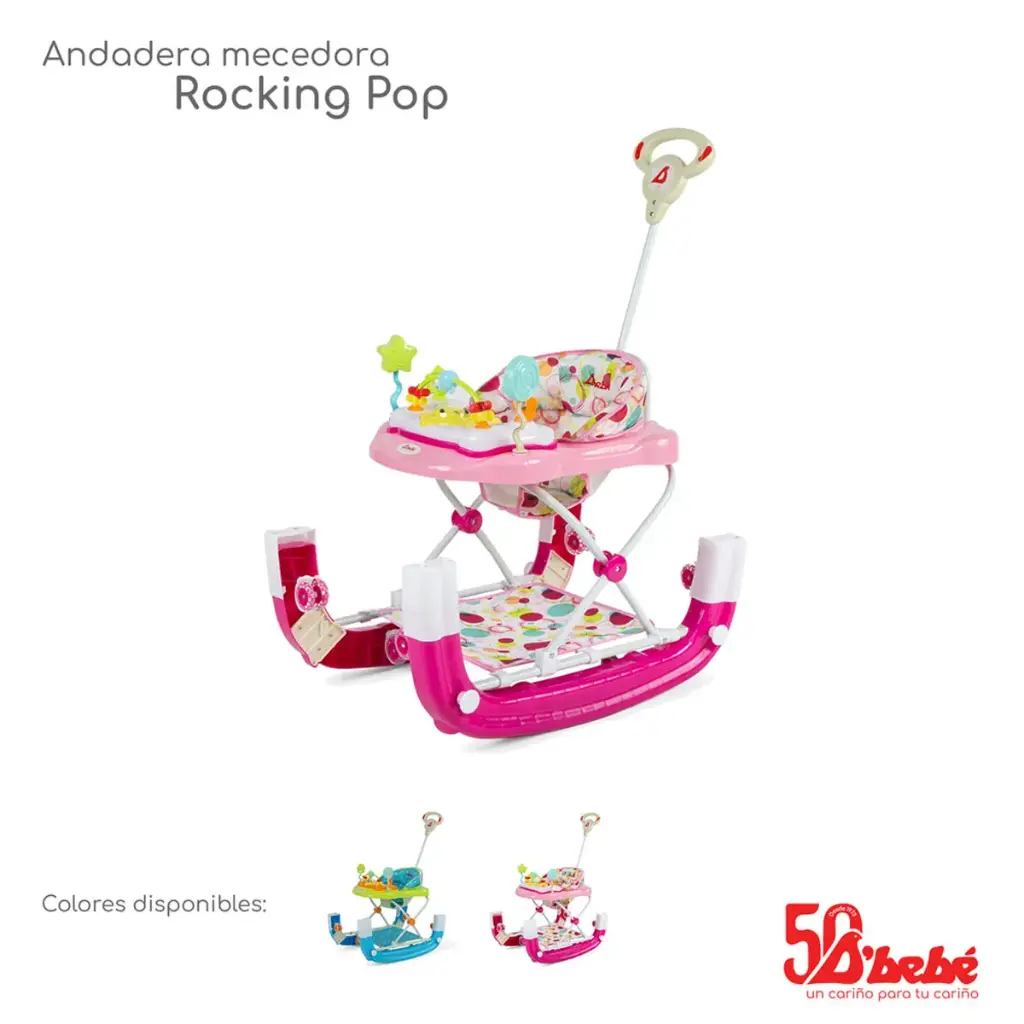 ANDADERA MECEDORA ROCKING POP ROSA