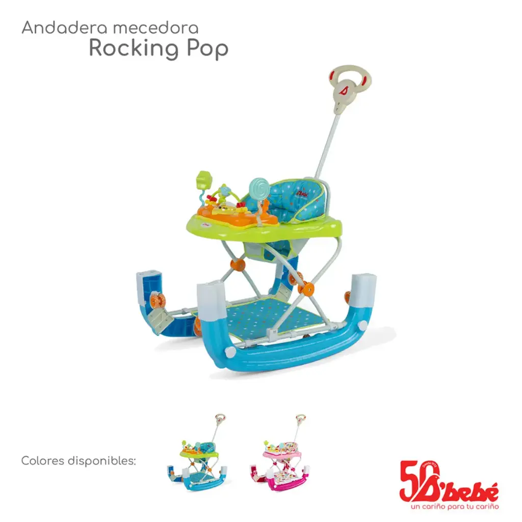 ANDADERA MECEDORA ROCKING POP VERDE