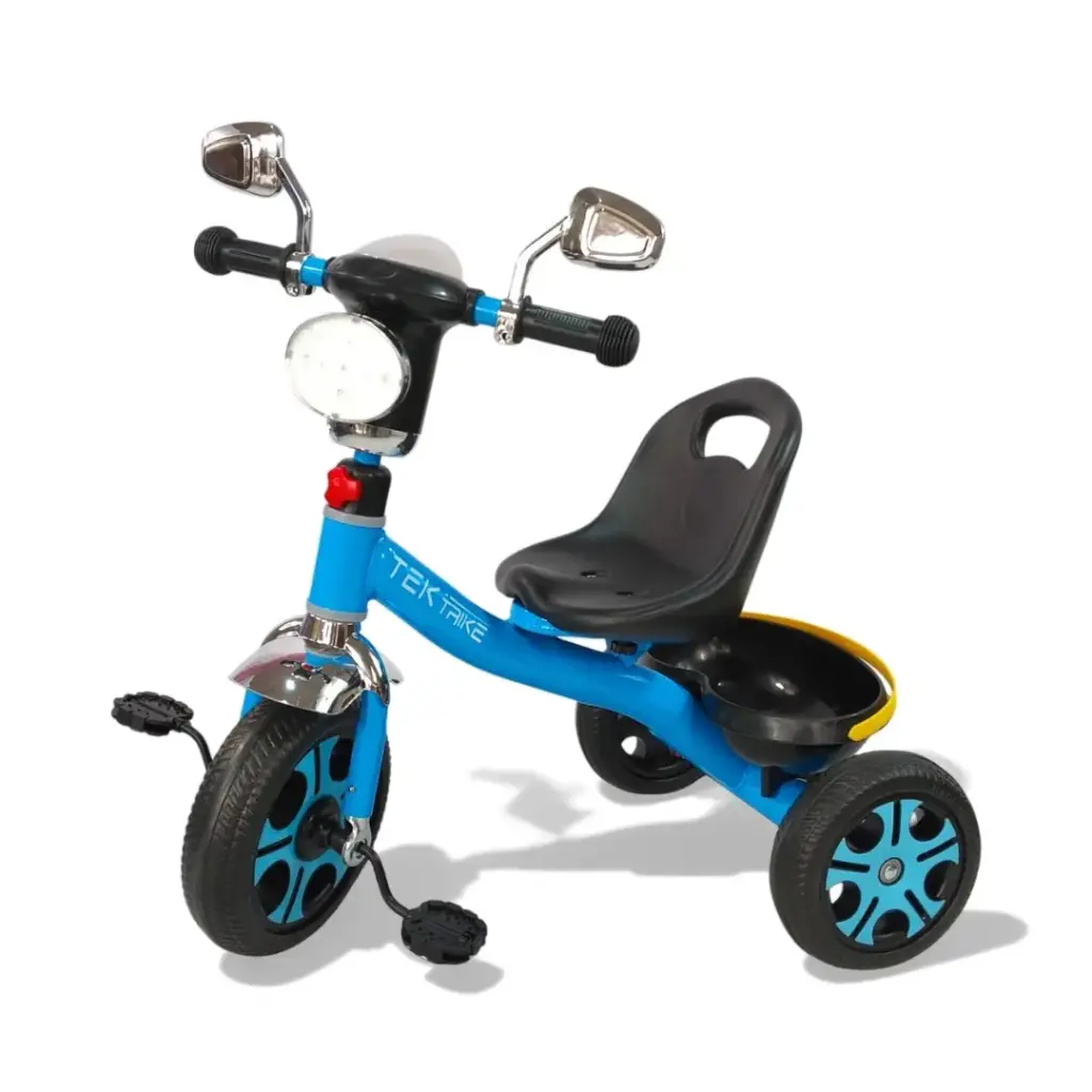 TRICICLO MUSICAL FARO Y ESPEJITO TEK-219 AZUL 