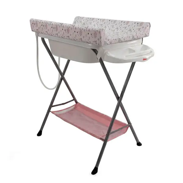 BAÑERA CON BASE PLEGABLE BABY SPLASH ROSA