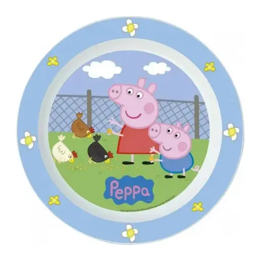 [48647-AzuRos] Plato para Microondas Peppa Pig