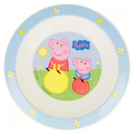 [48648-Azu] KIDS MICROWAVE DEEP PLATE
