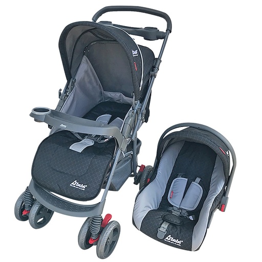 [STAR-NEGRO-GRIS] Carriola Travel System Star Baby Negra
