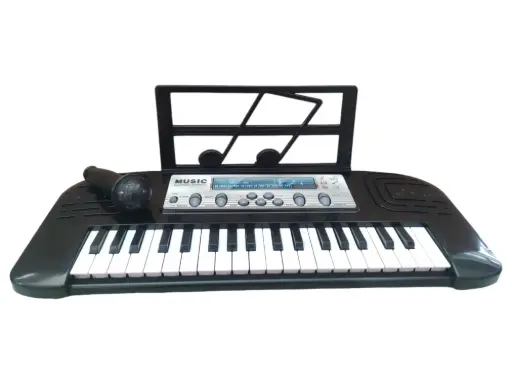 [JE-6632B-Neg] Piano c/micrófono musical negro