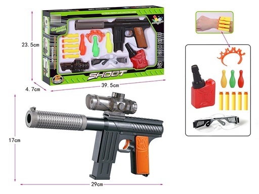 [HP1159271-UNICO] PISTOLA C/HIDRO-GEL Y ACCS