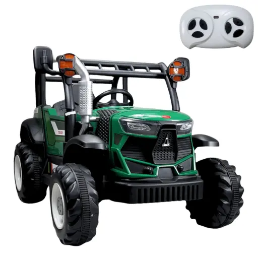 [3210208-2R-VERDE] TRACTOR DE GRANJA MONTABLE ELECTRICO CON CONTROL REMOTO VERDE