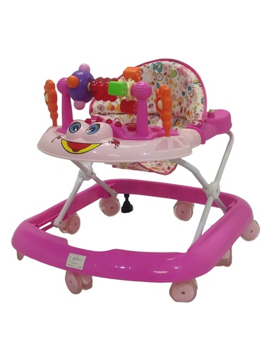 [TEK-190E-ROSA] ANDADERA RANA LLANTA GEL ROSA