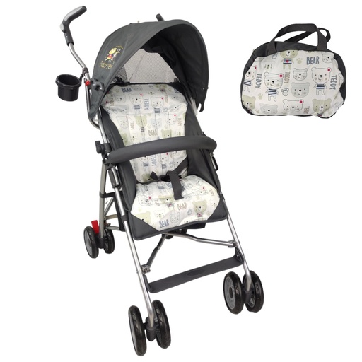 [CARRI-502B-GRIS] CARRIOLA PARA BEBE MOD. 502B GRIS