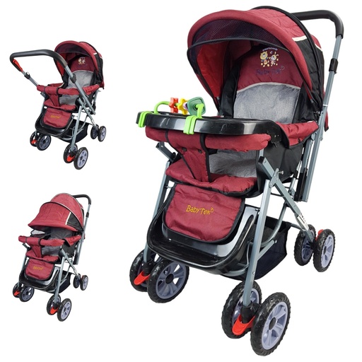 [H-B-ROJO] CARRIOLA PARA BEBE MOD. H-B ROJO