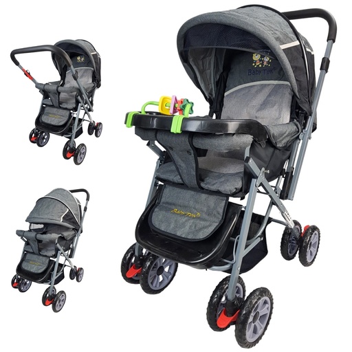 [H-B-GRIS] CARRIOLA PARA BEBE MOD. H-B GRIS