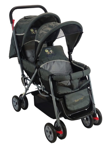 [P-F-2023-GRIS] CARRIOLA PARA BEBE MOD. P-F GRIS