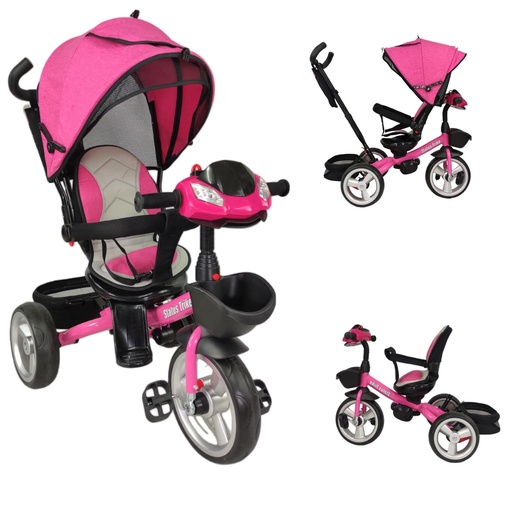 [TEK-3045-ROSA] TRICICLO NUEVO MODELO ROSA