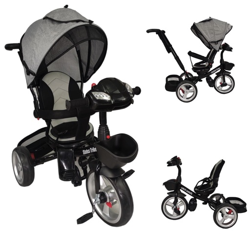 [TEK-3045-GRIS] TRICICLO NUEVO MODELO GRIS