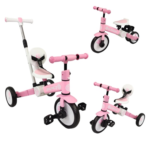 [TEK-5018-ROSA] TRICICLO PLEGABLE NUEVO MODELO ROSA