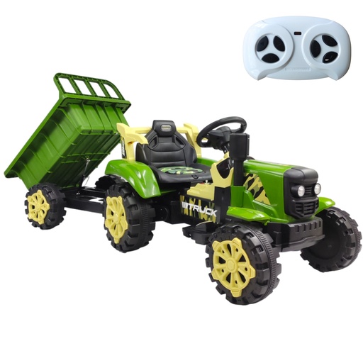 [MG-009-6V-VERDE] MONTABLE TRACTOR 6v CON CONTROL REMOTO VERDE