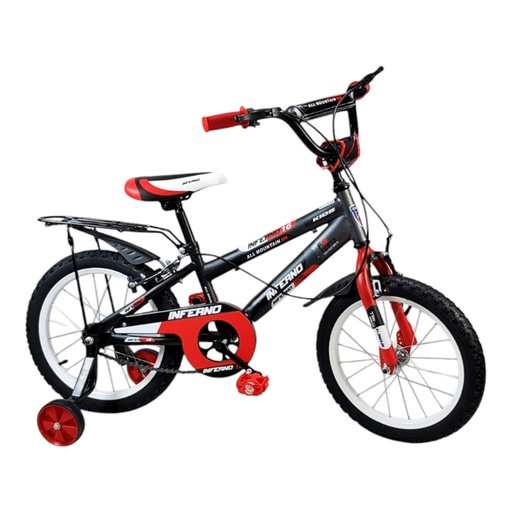 [R16-2024-RJ-NEG] BICICLETA R0-16 ROJOPORTABULTO