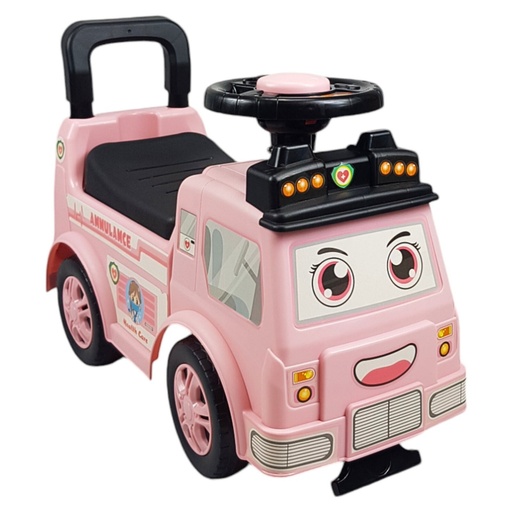 [QX-5505-ROSA] JUGUETE MONTABLE DE 4 RUEDAS ROSA