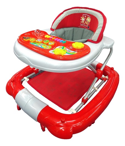 [1079H2-Roj] ANDADERA DE LUJO MOD. T-1079H2 (Animal) ROJO