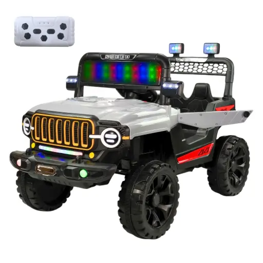 [2940016-2R-GRIS] CARRO MONTABLE ELECTRICO CON CONTROL REMOTO GRIS
